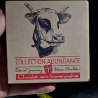 Chocolat noir fourré praliné