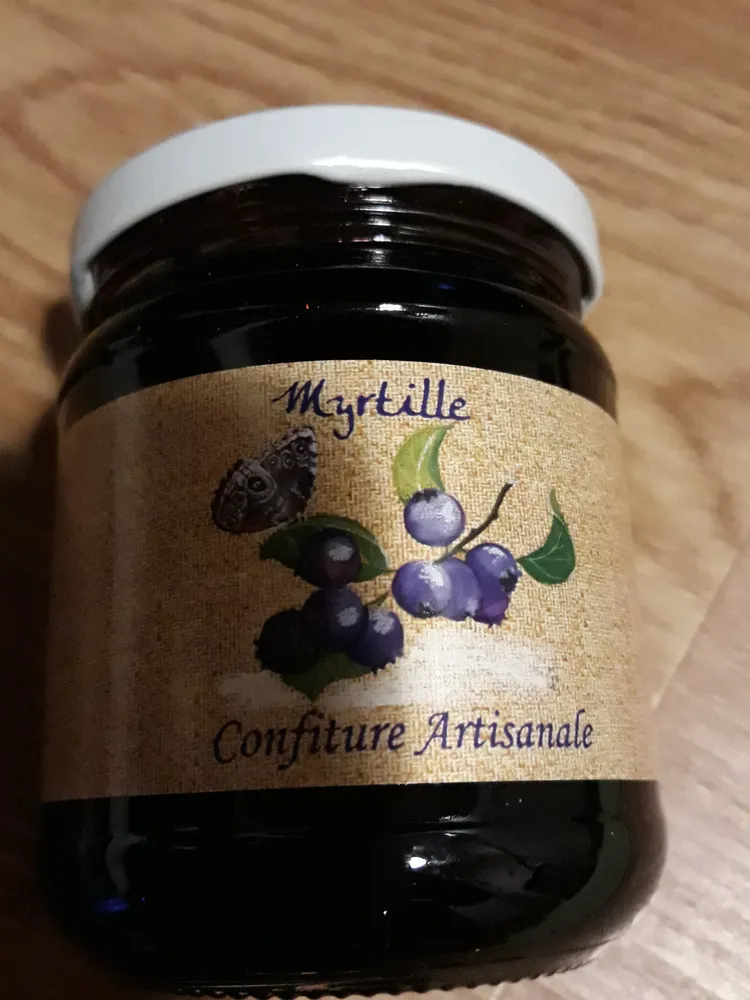 confiture artisanale myrtille