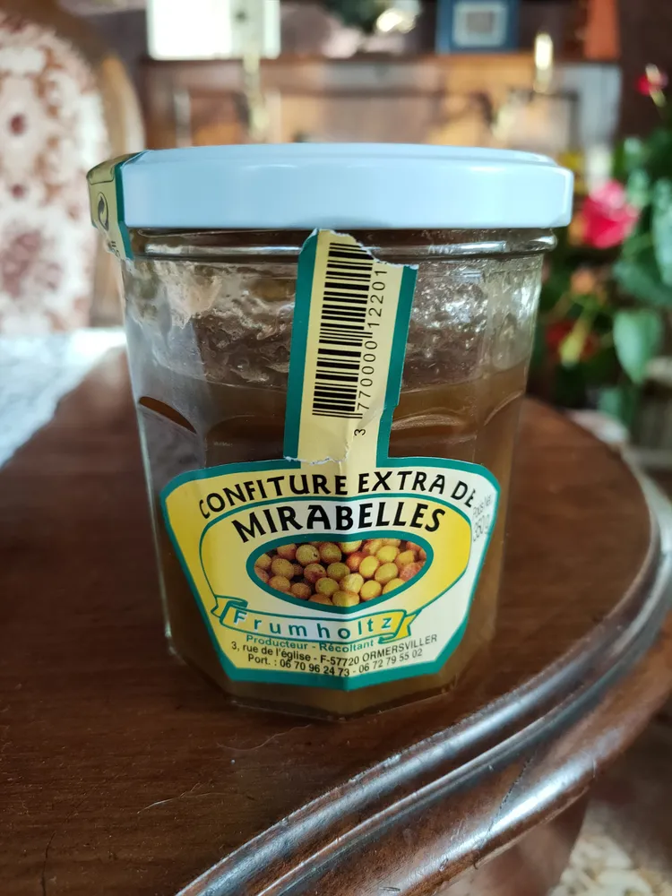 Confiture extra de mirabelles