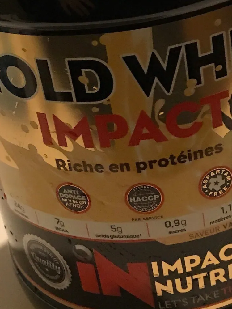 Gold whey impact vanille