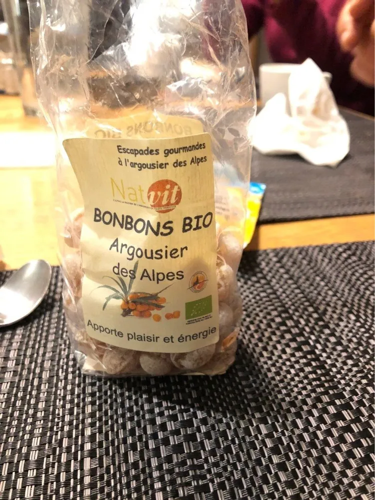 Bonbon bio argousier des alpes