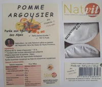 Puree aux fruits Pomme Argousier