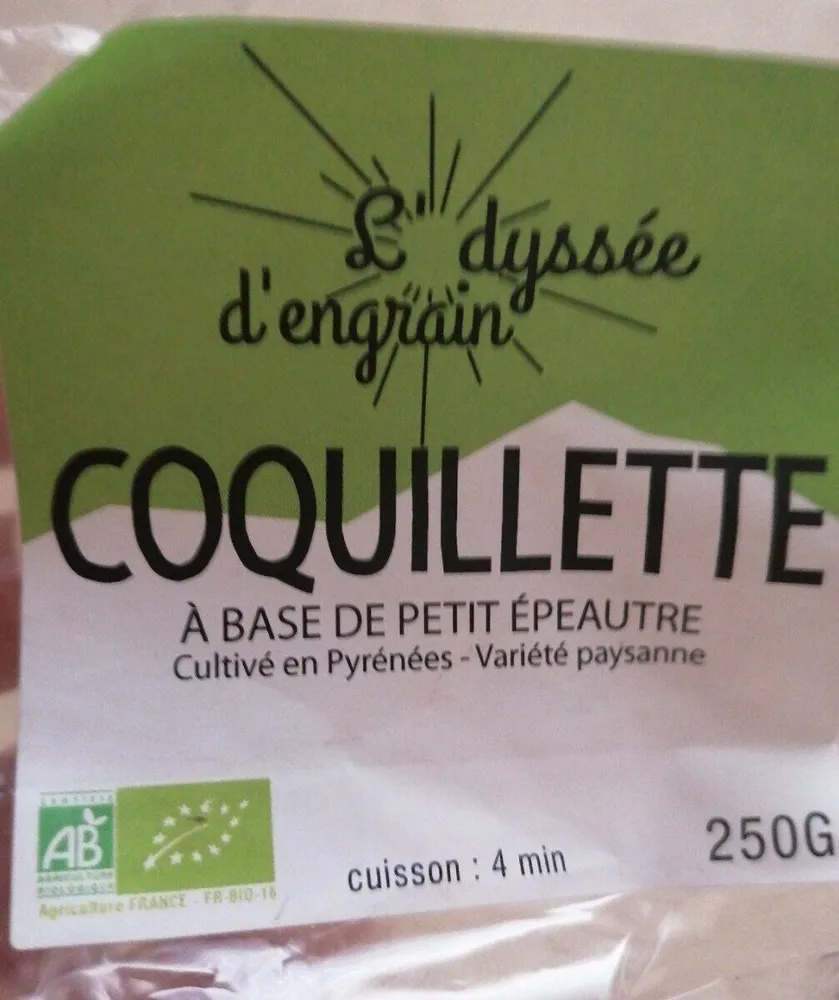Coquillette à base de petit epautre