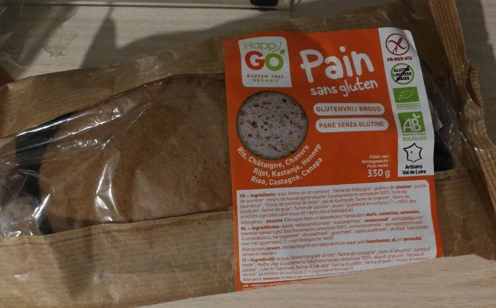 Pain sans gluten Happy Go