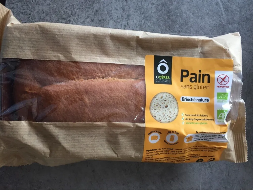 Pain brioché sans gluten