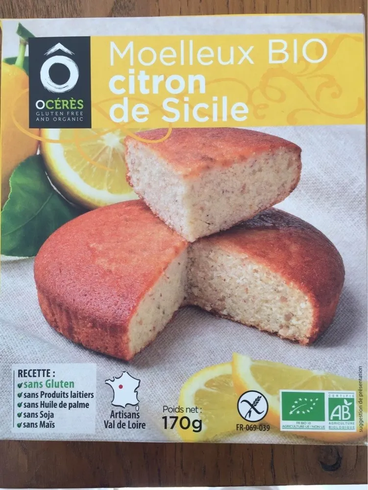 Moelleux bio citron de Sicile