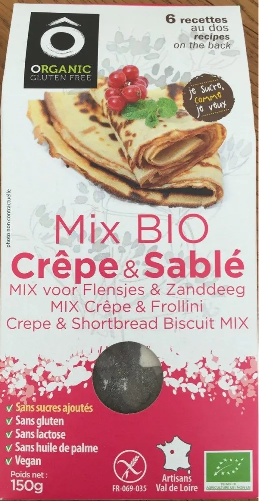 Mix bio crêpe & sablé