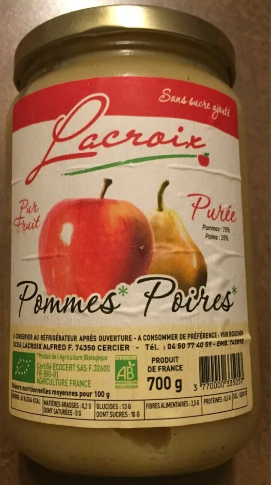 Puree fruits