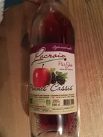 Jus de fruits pommes cassis