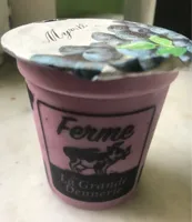 Yaourt bio sucré avec fruit myrtille