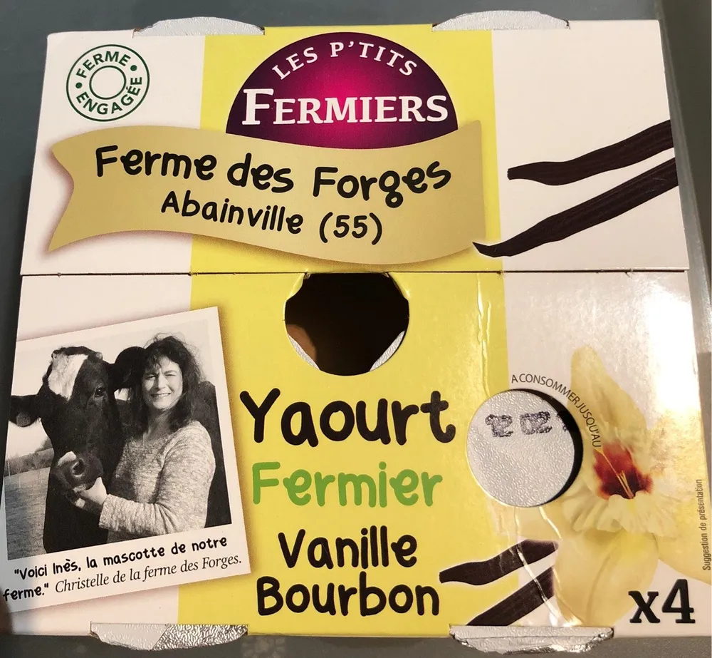 Yaourt fermier vanille bourbon