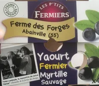 Yaourt fermier myrtille sauvage