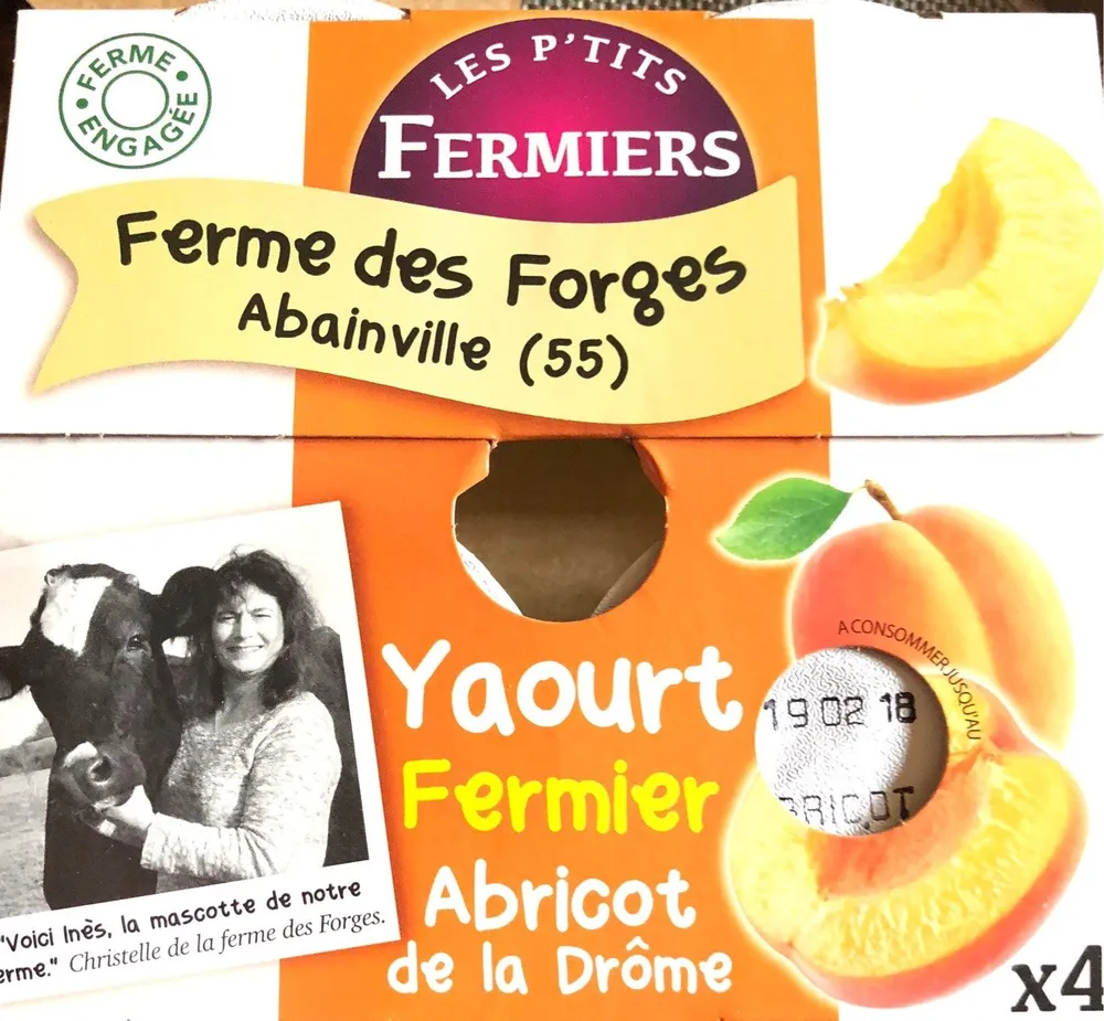 Yaourt fermier Abricot de la Drôme