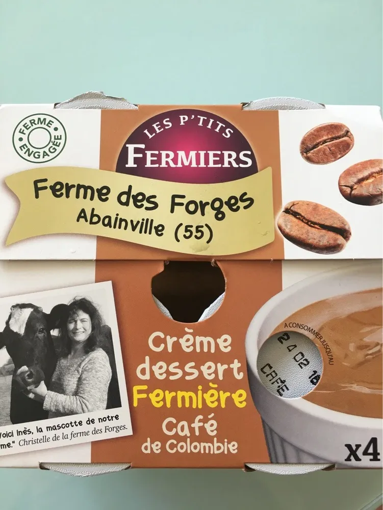 Crème dessert fermière café de Colombie