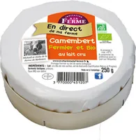Camembert bio au lait cru