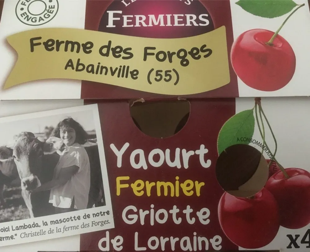 Yaourt fermier Griotte de Lorraine
