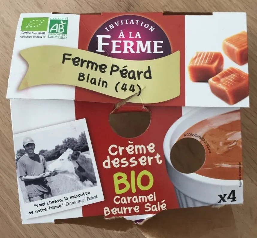Crème dessert caramel beurre salé