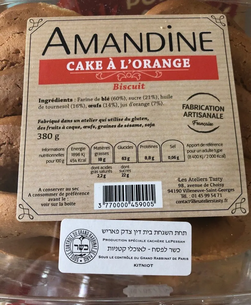 Cake à l'orange