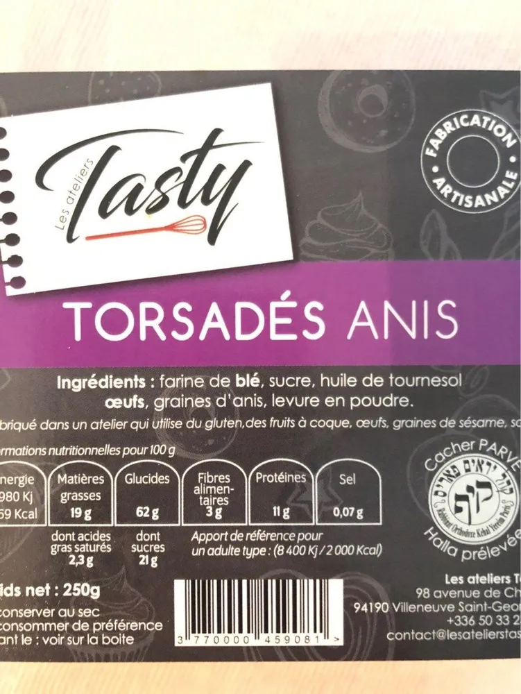 Torsadés anis