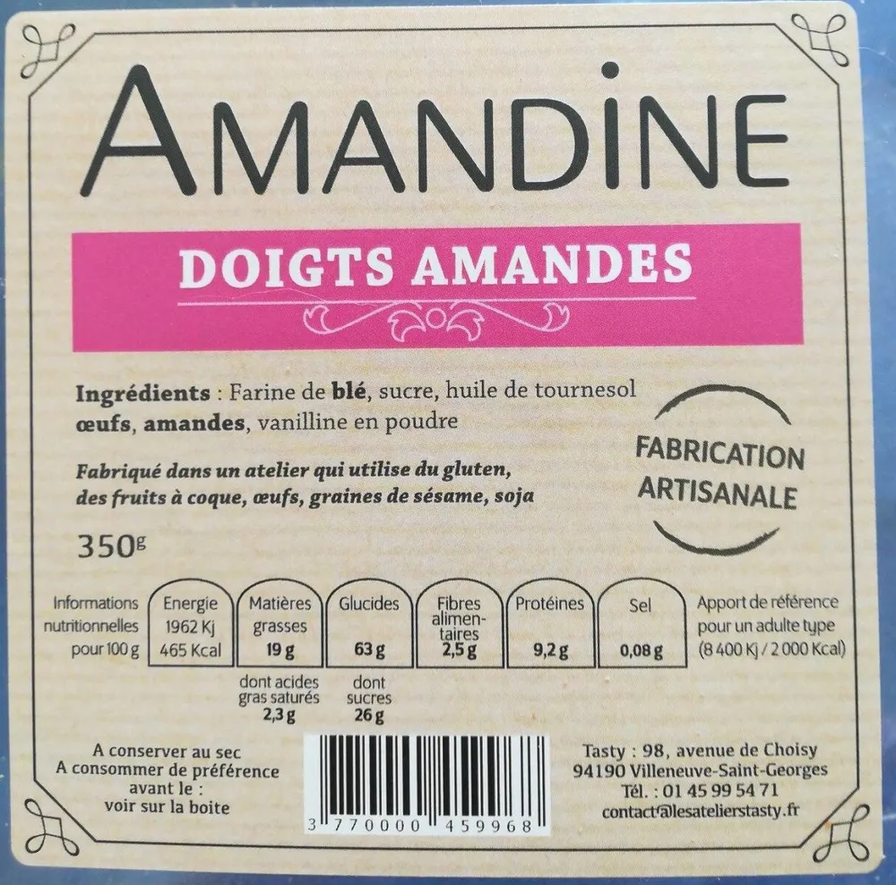 Doigts amandes