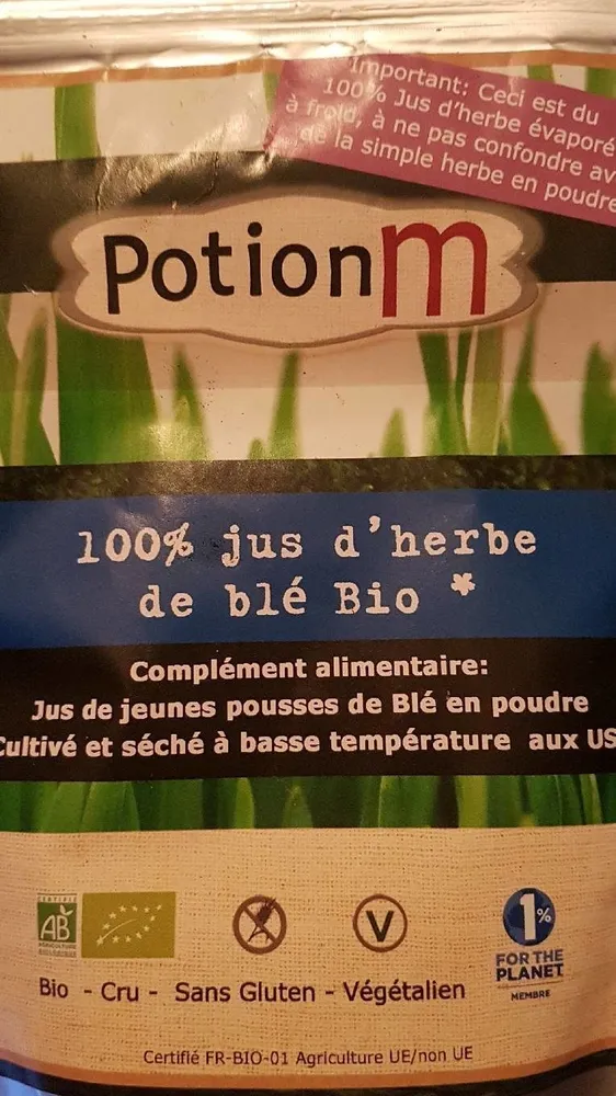 Jus D'herbe de blé Bio