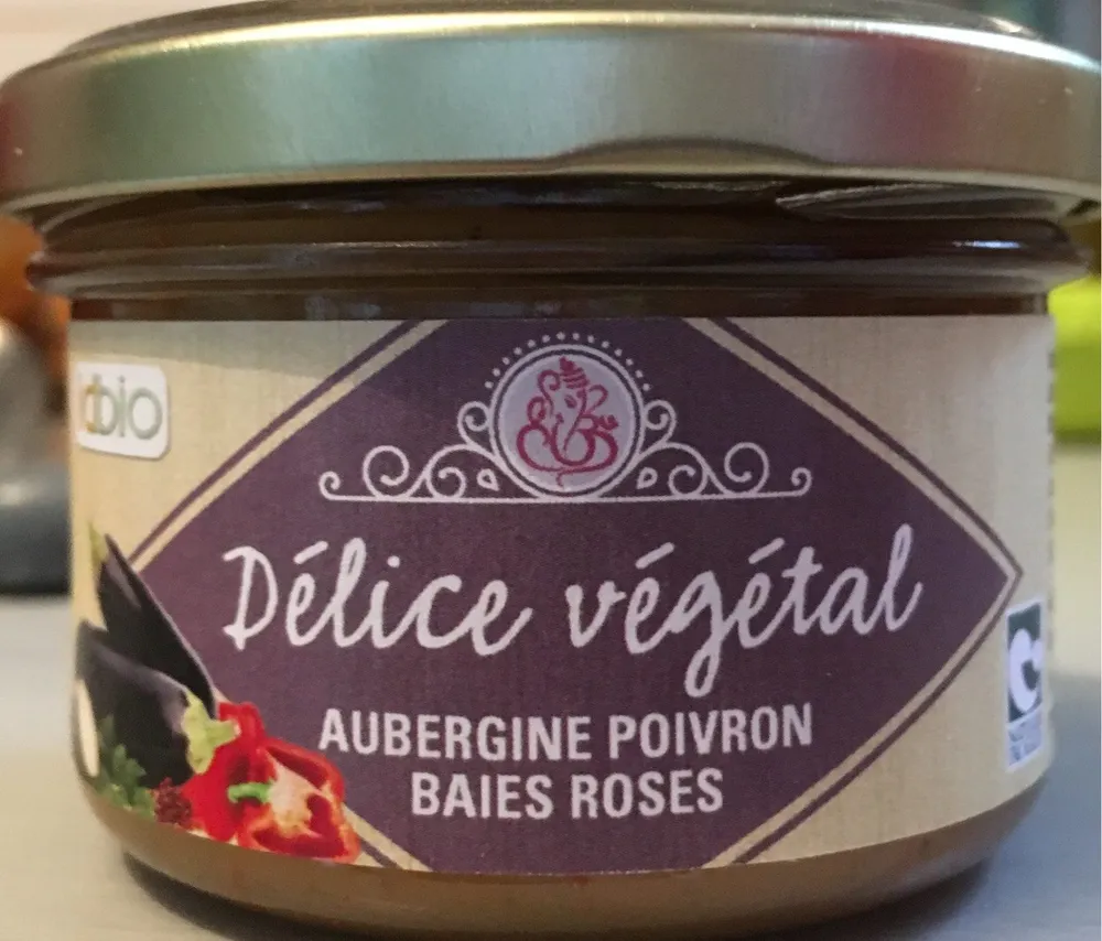 Delice vegetal aubergine poivron baies roses
