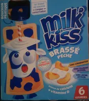 MILK'KISS brassé pêche gourdes