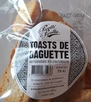 Toasts de baguette mitonnés en provence