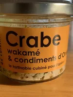 Crabe Wakame et condiments d'Orient