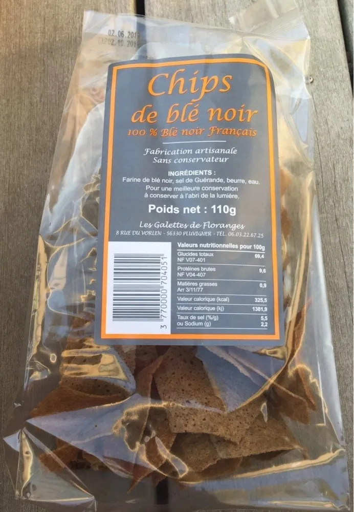 Chips de blé noir