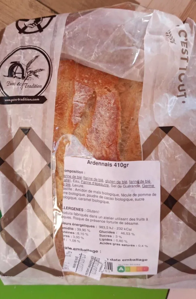 Pain - Ardennais 410gr