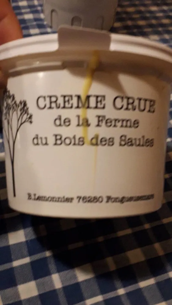 Crème crie de la ferme du bois des saules