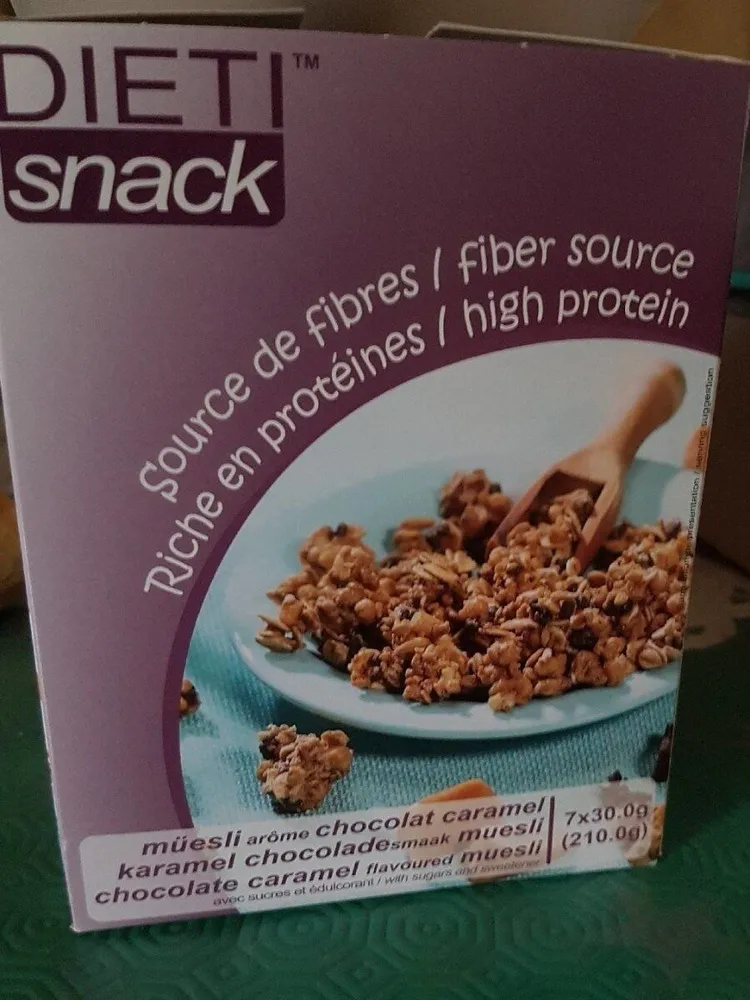 Muesli arôme chocolat caramel