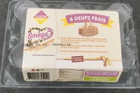 6 oeufs oméga 3