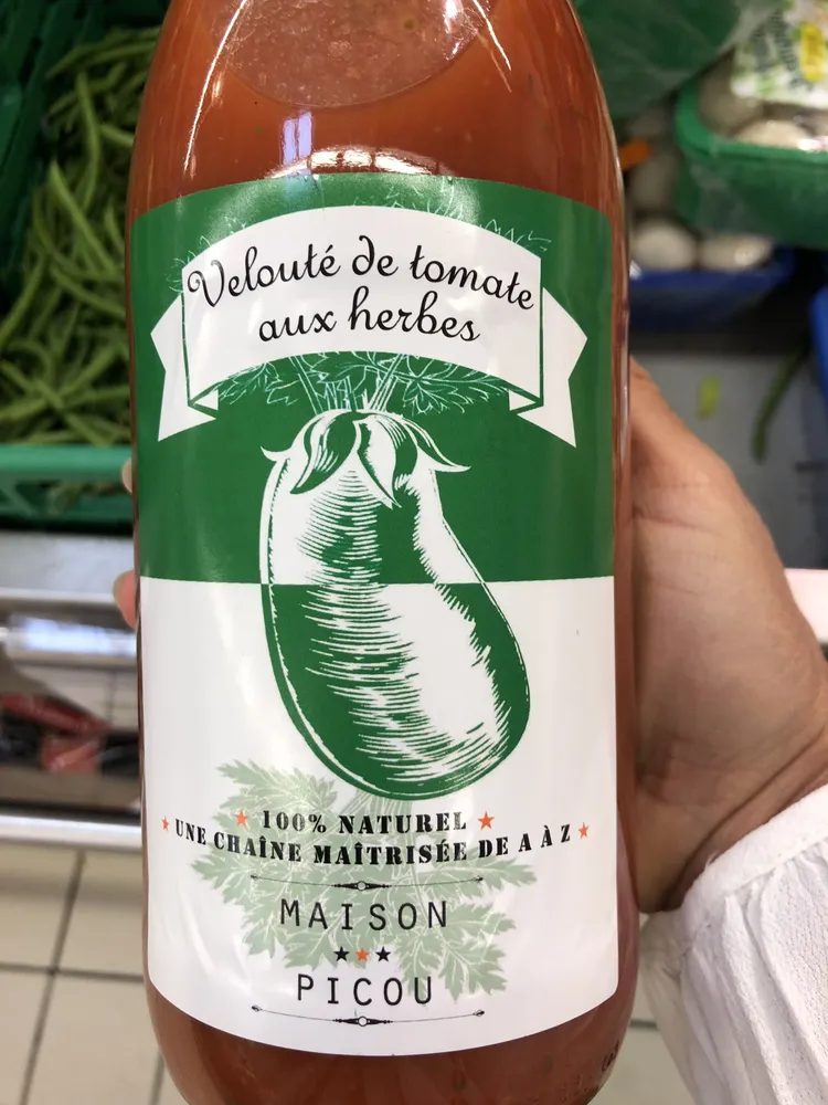 Velouté de tomate aux herbes