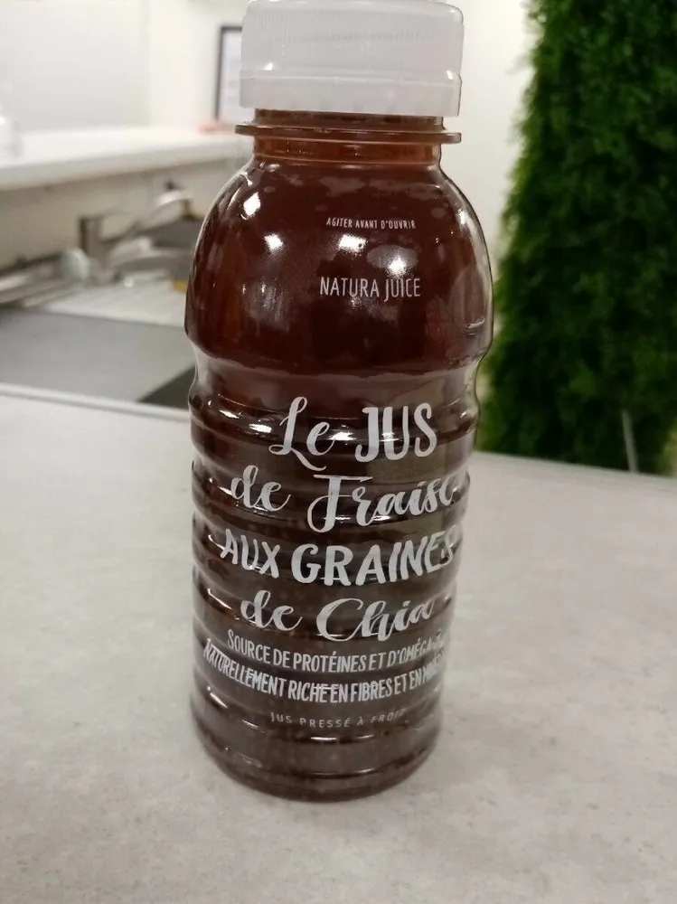 Le JUS de fraise aux graines de chia