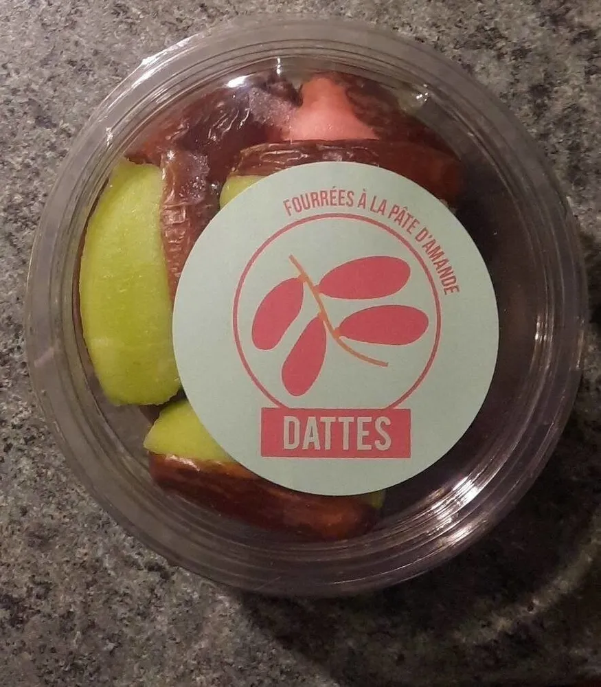 Dattes fourrées à la pâte d'amande