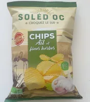 Chips de pomme de terre bio ail et fines herbes