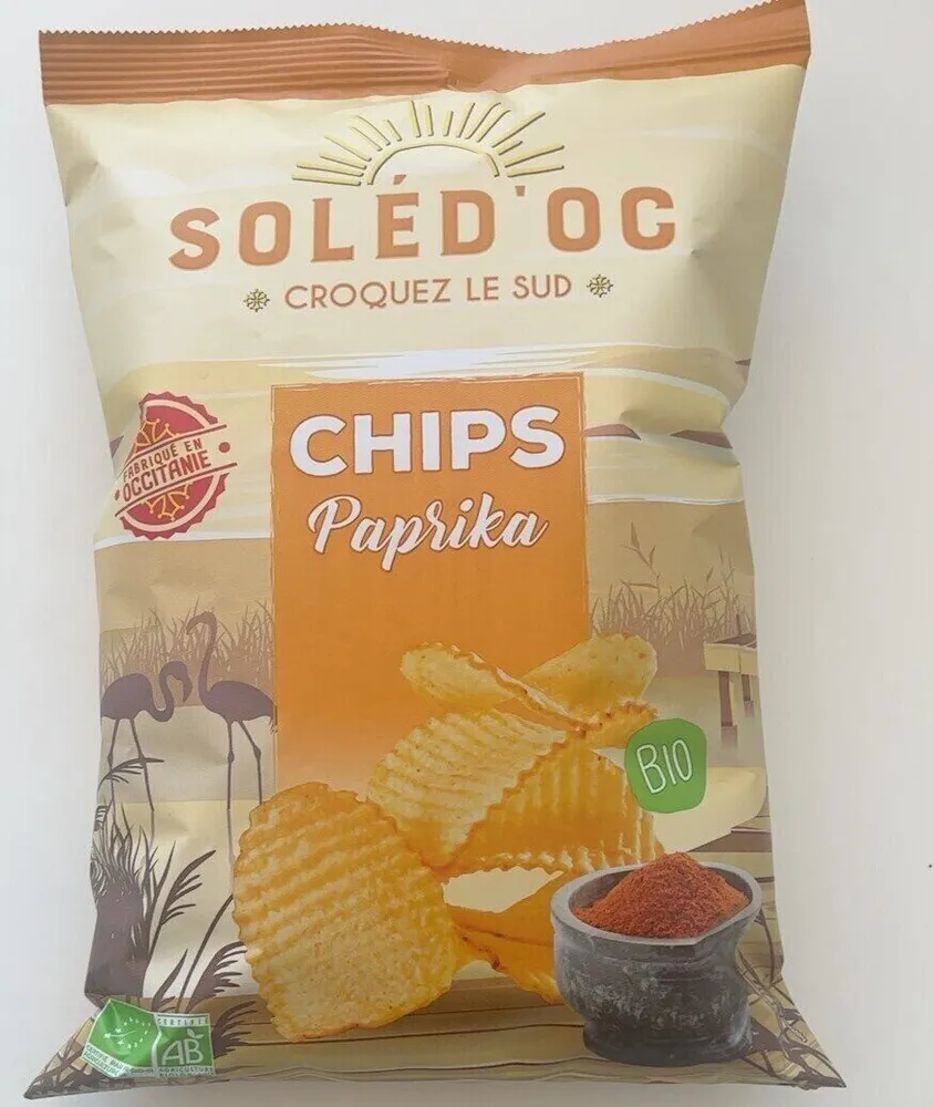 Chips de pomme de terre bio au paprika