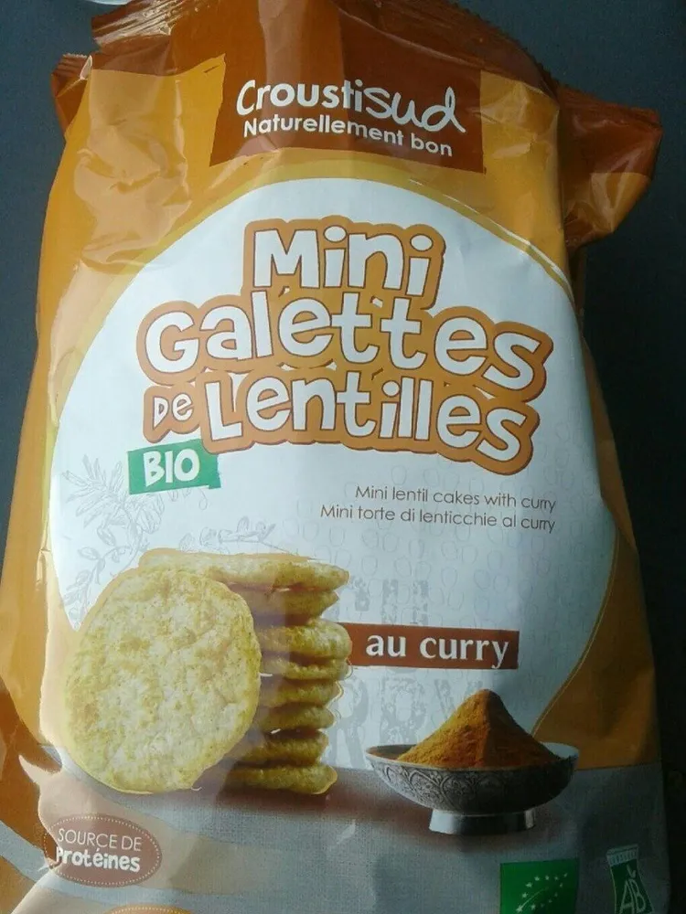 Mini galettes de lentilles