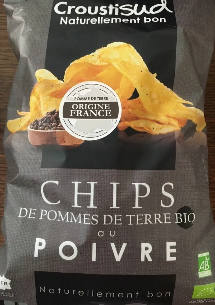 Chips de pomme de terre BIO au poivre