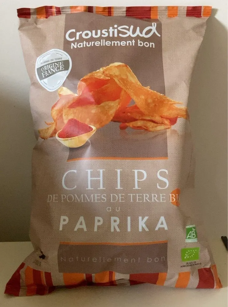 Chips de pomme de terre bio au paprika
