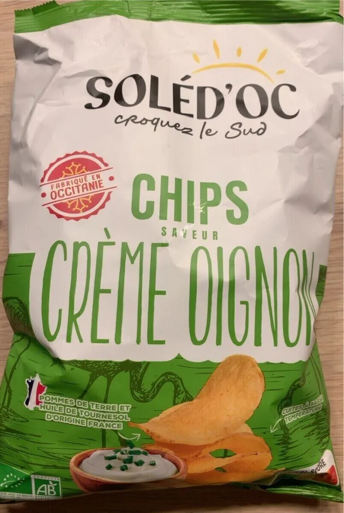 Chips crème oignons