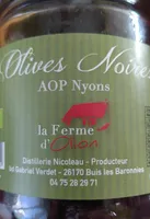 olives noires aop nyons