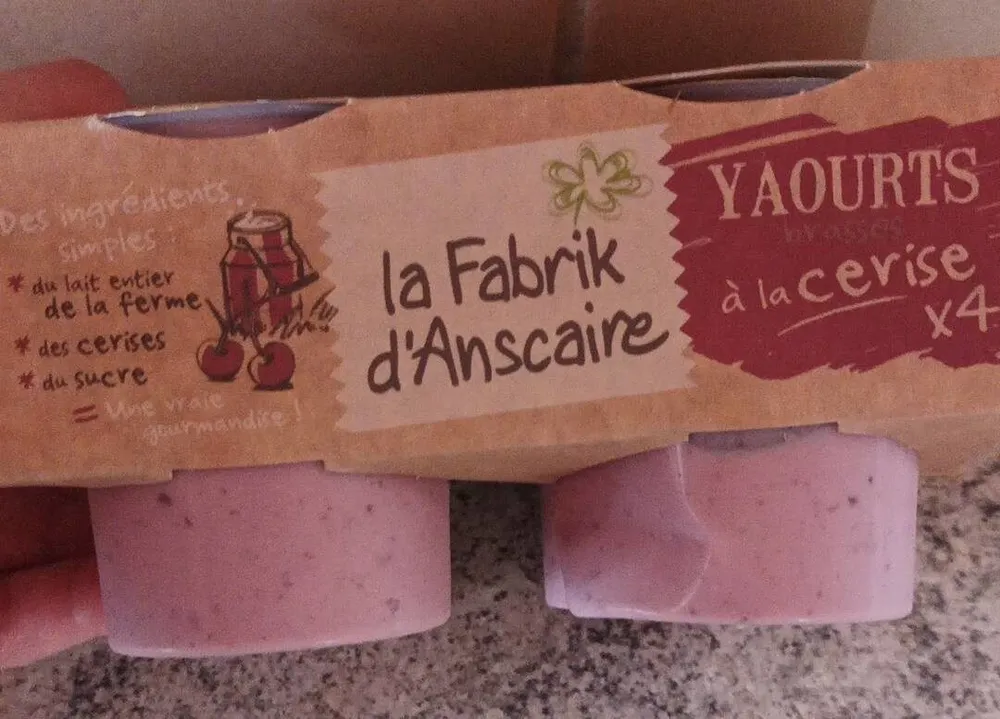 Yaourts à la cerise x4