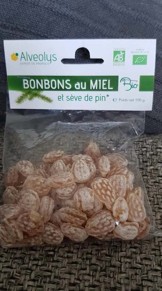 Bonbons au miel  et sève de pin