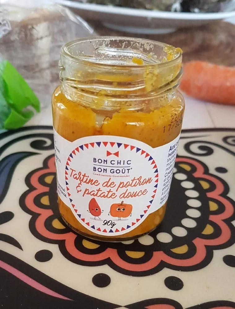 Tartine de potiron et patate douce