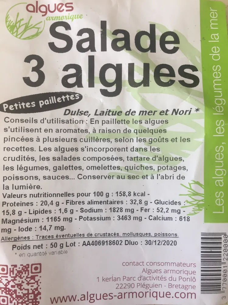 Salade 3 algues