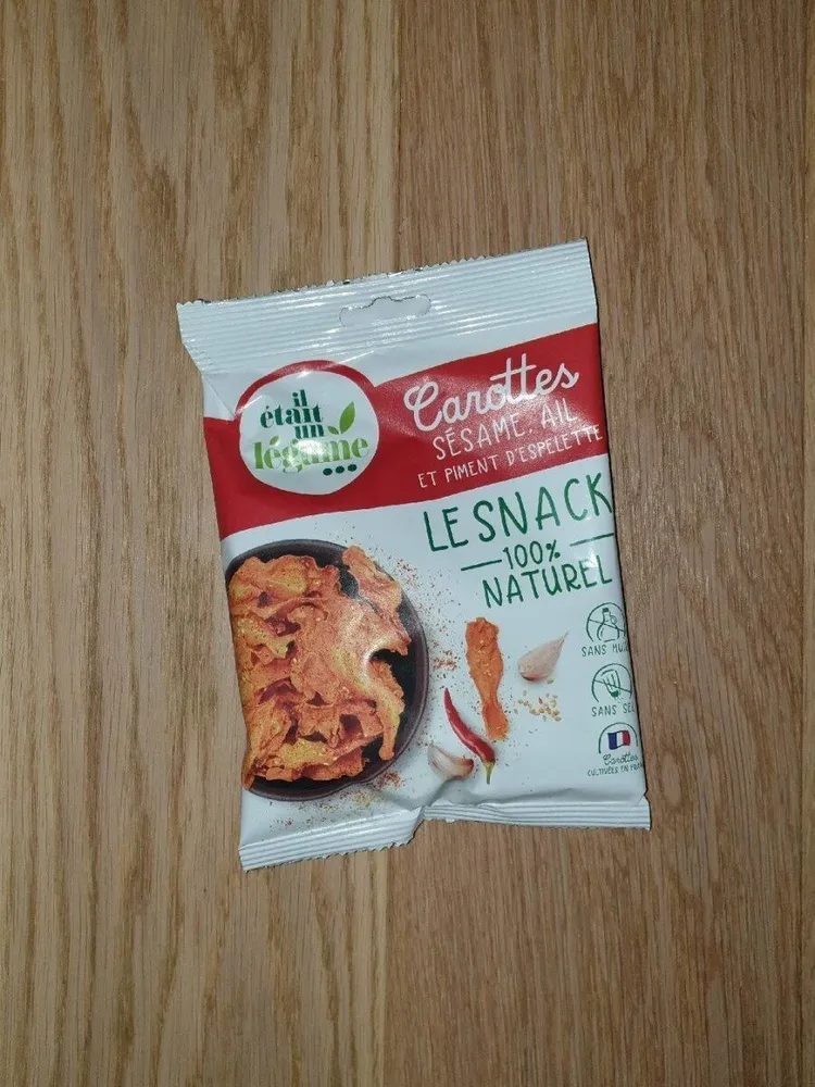 Carottes sésame, ail. Le snack 100% naturel