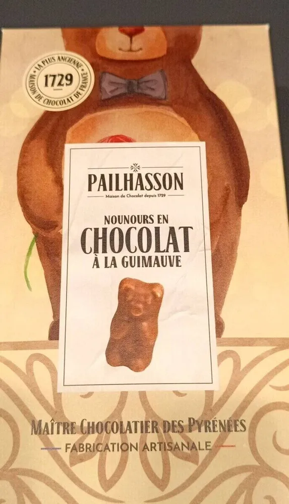 Nounours en chocolat a la guimauve